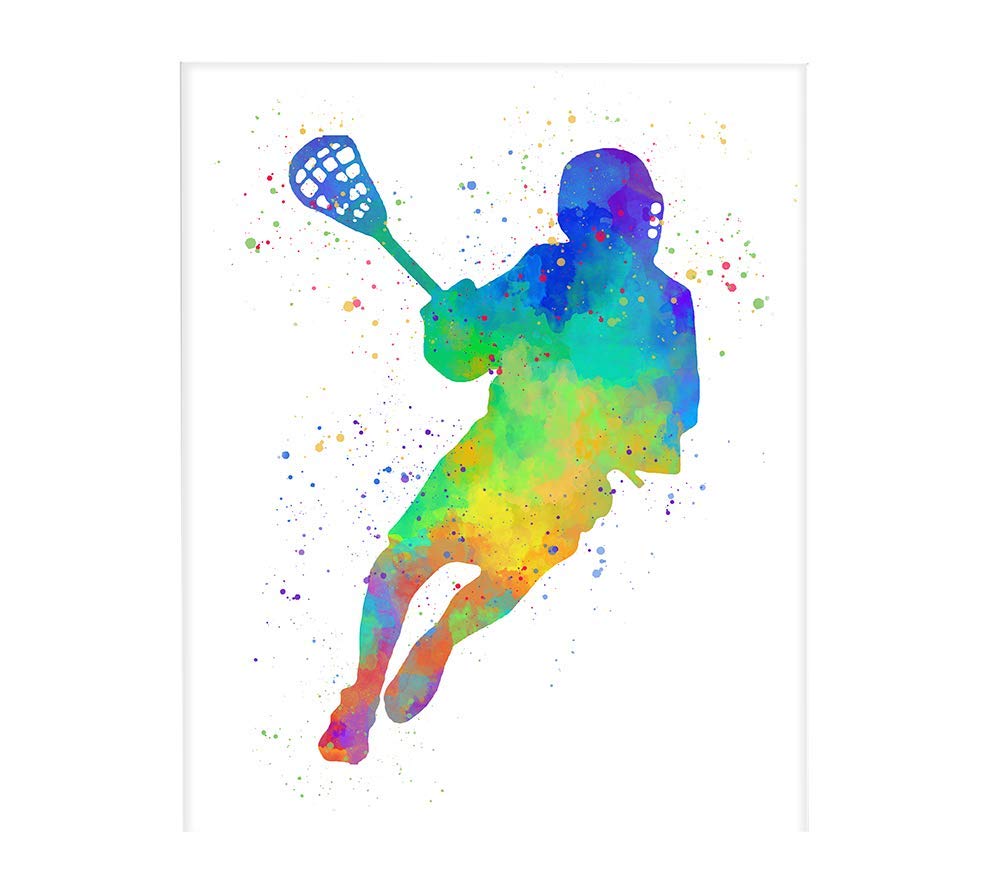 1000x881 Lacrosse Player Abstract Wall Art X Unframed