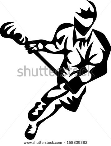 357x470 Crossed Lacrosse Stick Clipart