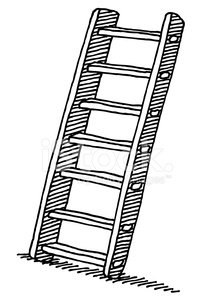 214x300 Wooden Ladder Drawing Stock Vectors