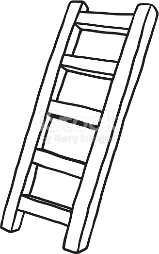 328x523 Black And White Ladder Clipart