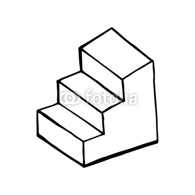 400x400 Step Ladder Sketch Vector Isolated On White Background Buy