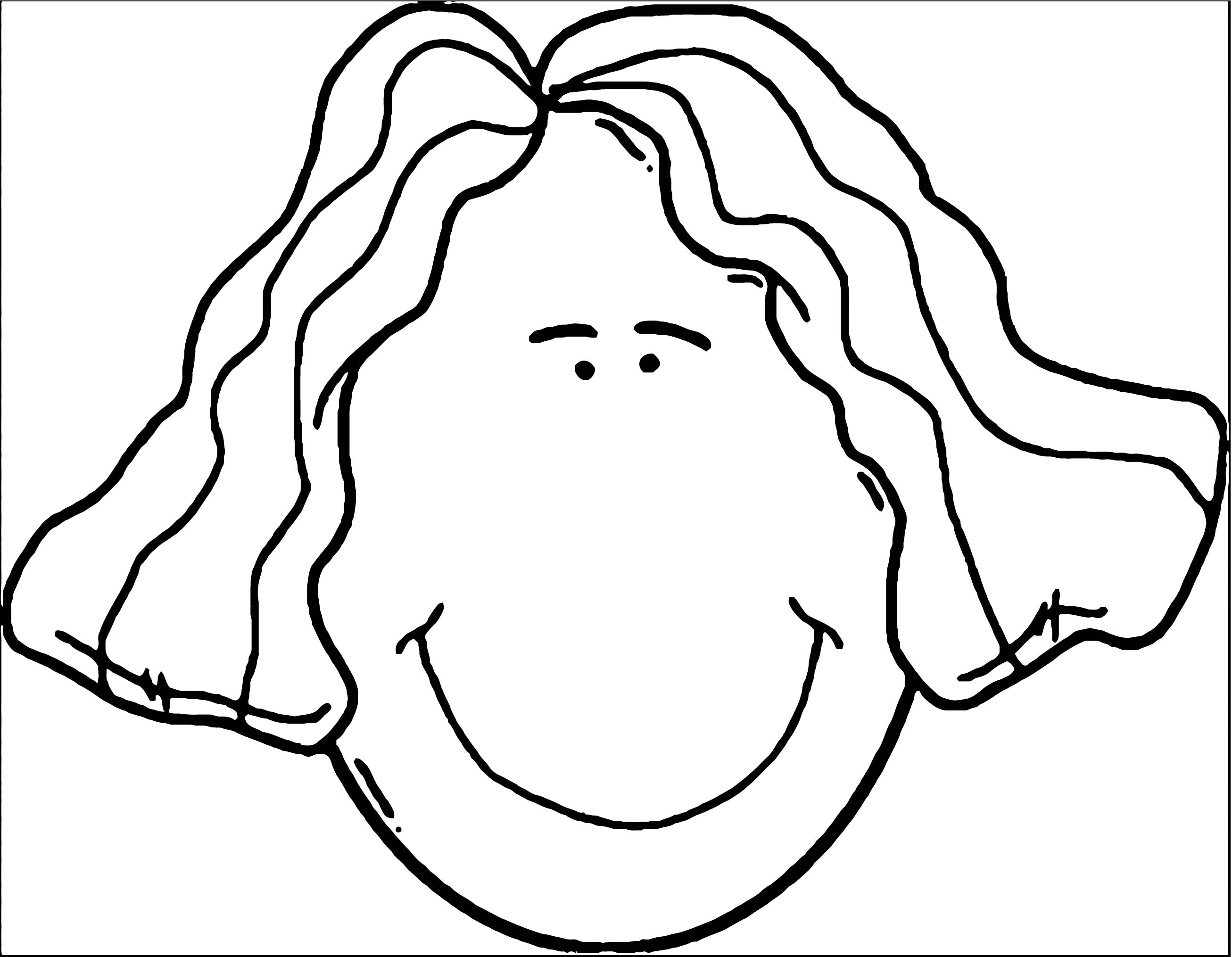 2613x2030 Face Lady Face Clip Art Coloring
