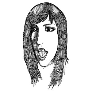 300x300 Lady Face Drawings