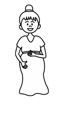 215x382 Lady Drawing Free Download On Unixtitan