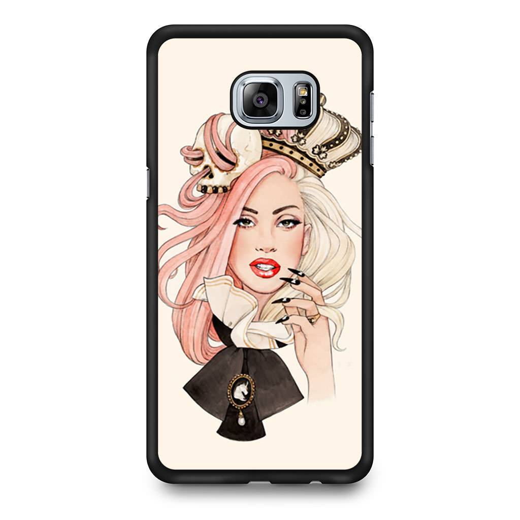 1024x1024 Lady Gaga Drawing Helen Green Samsung Galaxy Edge Case