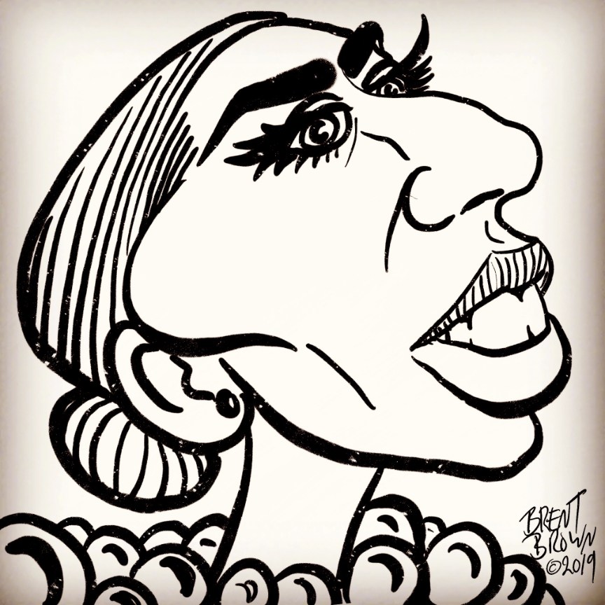 864x864 Lady Gaga Caricature Brent