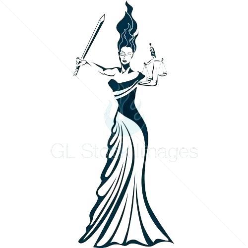 500x500 Scales Of Justice Lady Canvas Print Statue Liberty Holding Sword