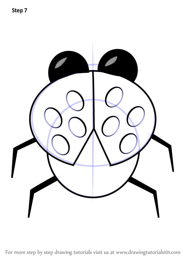 602x848 Learn How To Draw Cartoon Ladybug