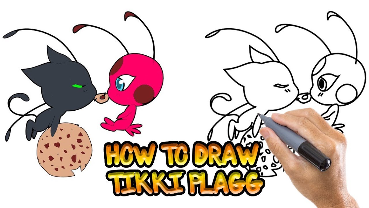 1280x720 Miraculous Ladybug Coloring Pages Season Tikki Plagg Draw
