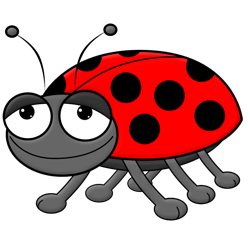 250x250 Draw A Cartoon Ladybug
