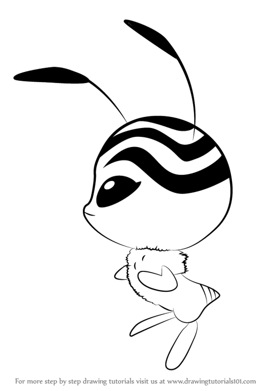 565x800 Learn How To Draw Bee Kwami From Miraculous Ladybug