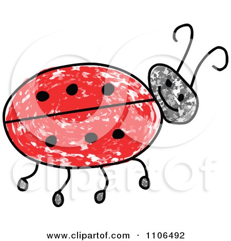 450x470 Clipart Stick Drawing Of A Happy Ladybug