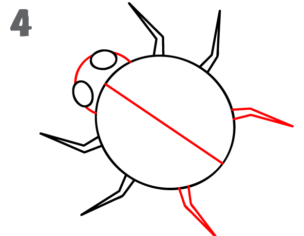 624x484 How To Draw A Ladybug