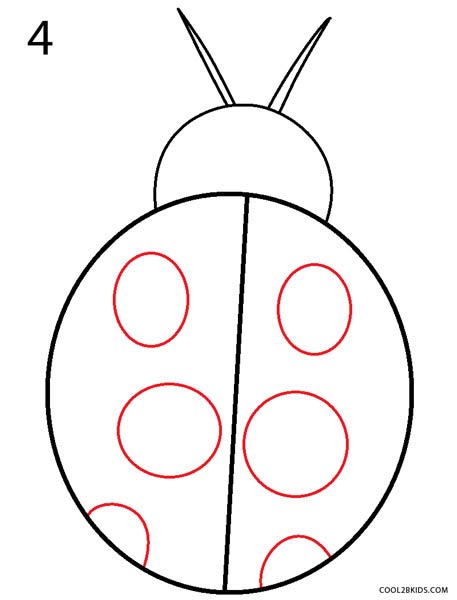 457x600 How To Draw A Ladybug