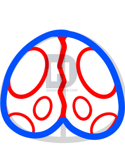 423x507 How To Draw A Gothic Ladybug, Step