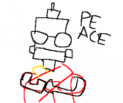 250x208 scan drawing dalai lama, picture