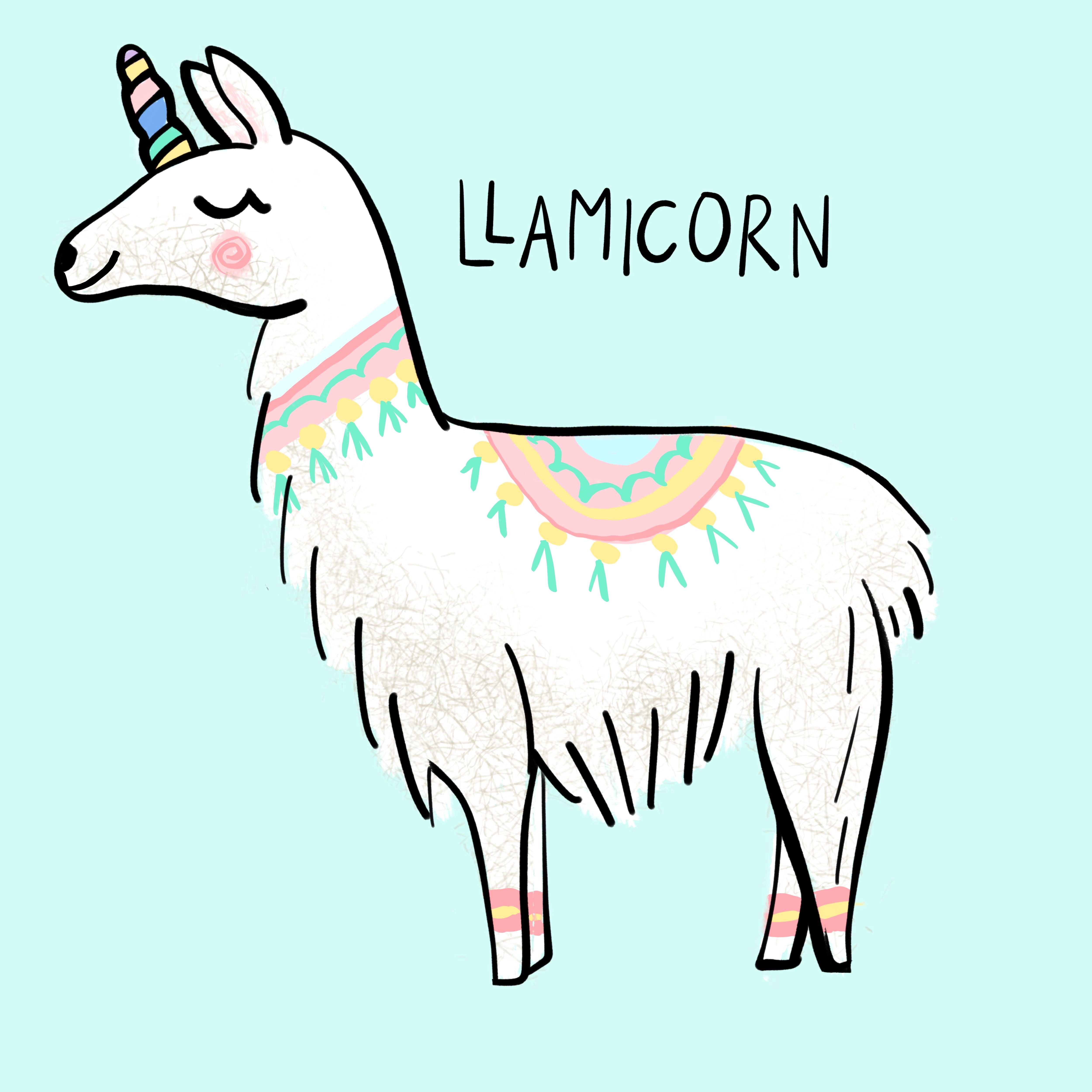 Lama Drawing | Free download on ClipArtMag