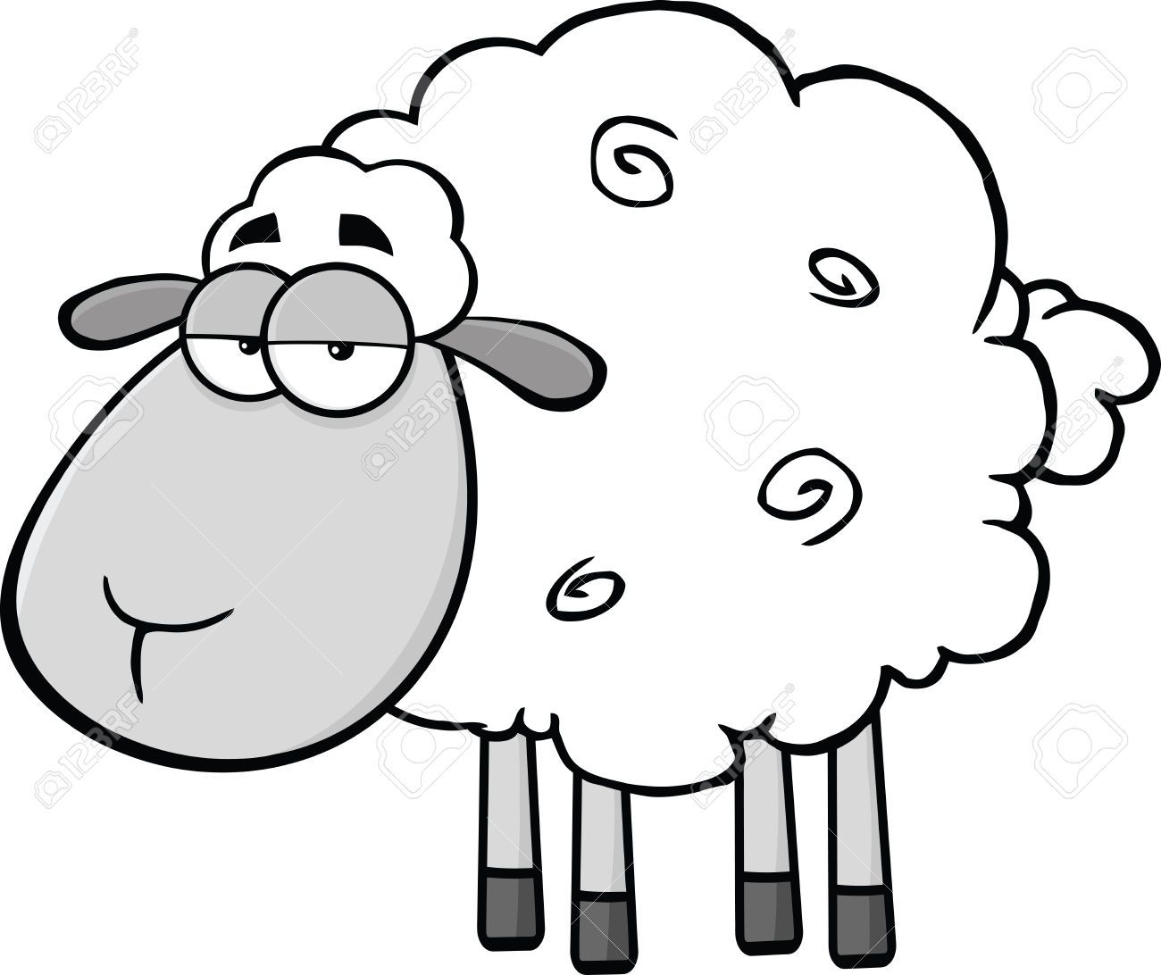 1300x1092 Drawing Vector Sheep For Free Download