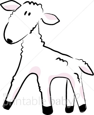 317x388 cartoon lamb clipart barnyard clipart