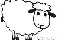 200x140 Sheep Clipart Black And White Lamb Outline Drawing