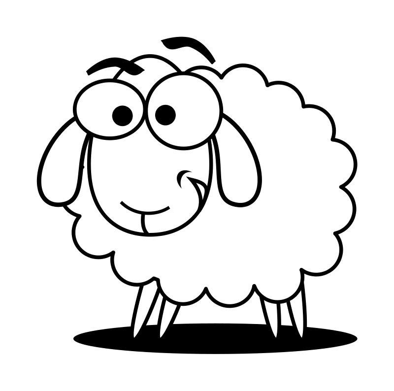 800x794 Rotate Resize Tool Lamb Drawing Clipart
