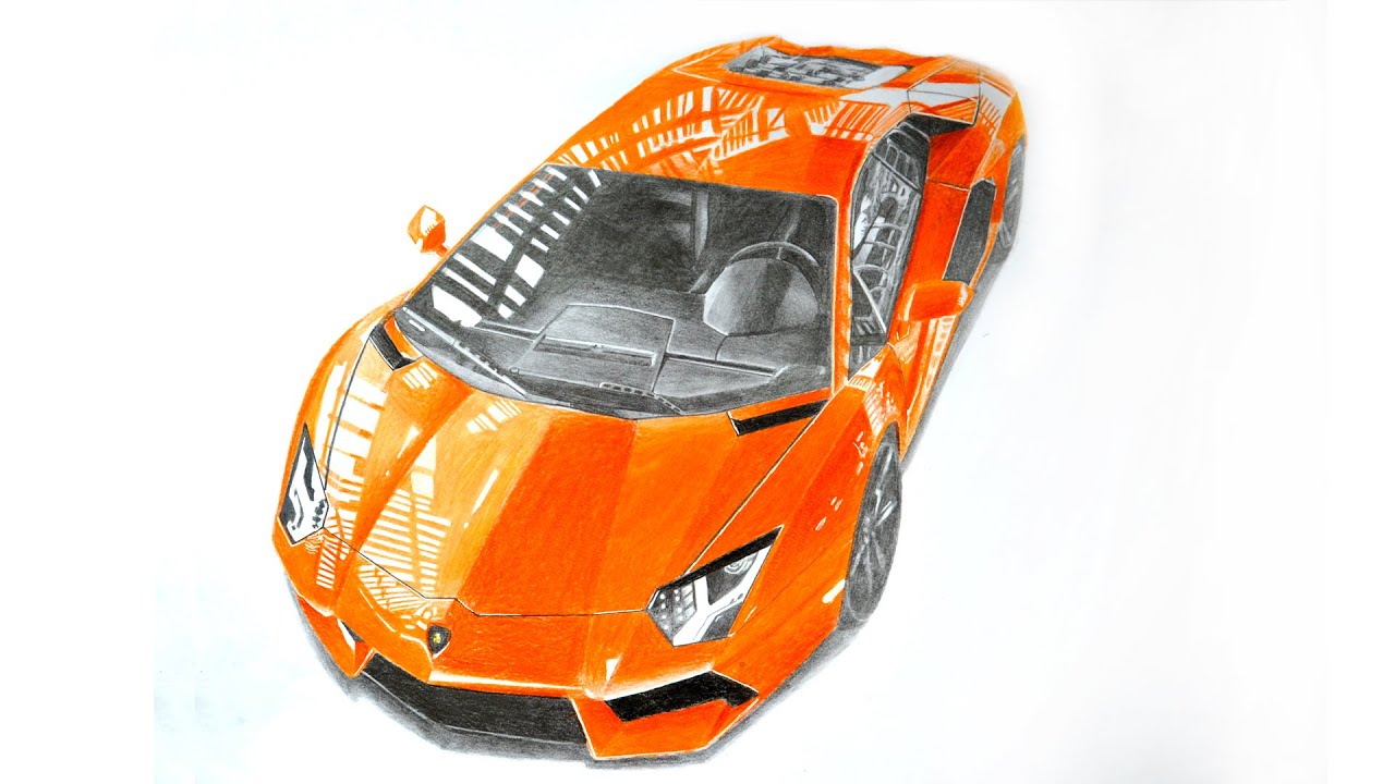 Lamborghini Aventador Drawing | Free download on ClipArtMag