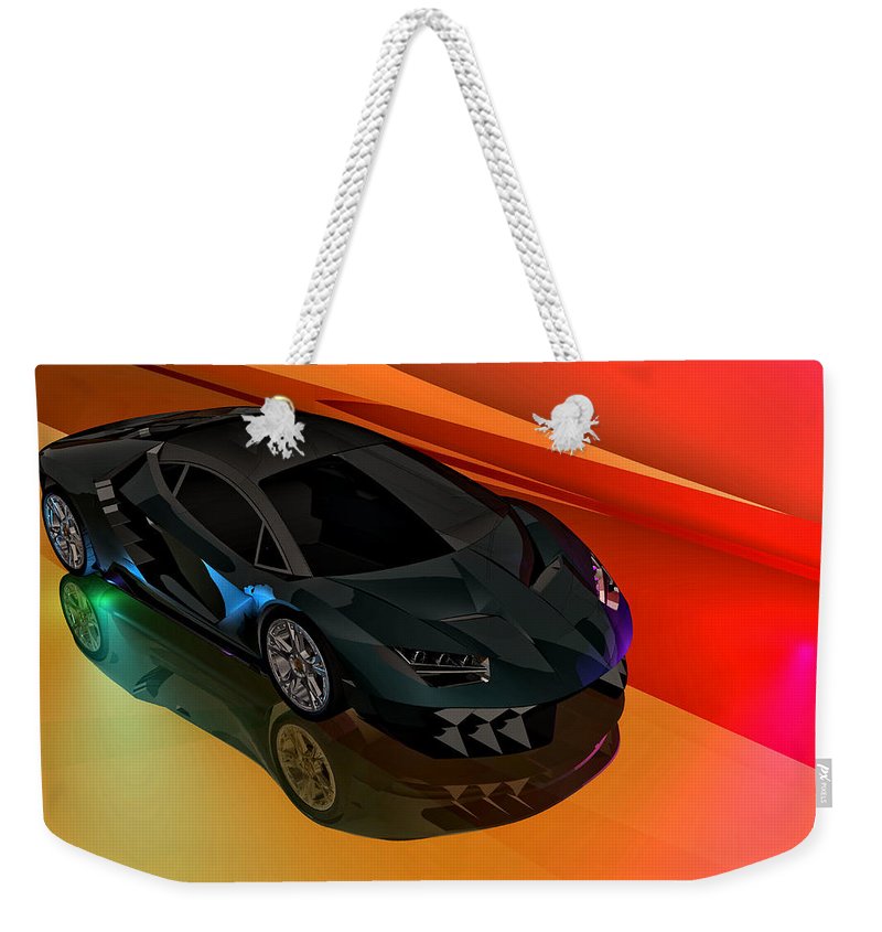 800x845 Lamborghini Centenario Drawing Weekender Tote Bag For Sale