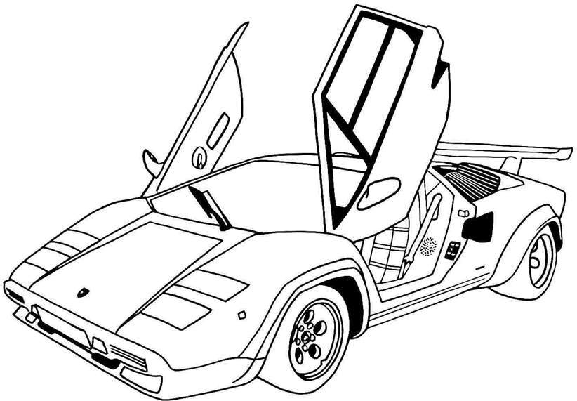 822x571 Lamborghini Coloring Pages