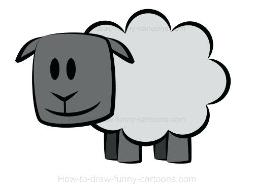 500x381 How To Draw A Lamb Drawn Lamb Simple Draw Lamborghini Running