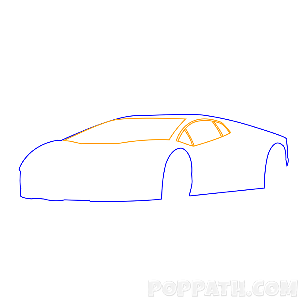 1000x1000 How To Draw A Lamborghini Pop Path