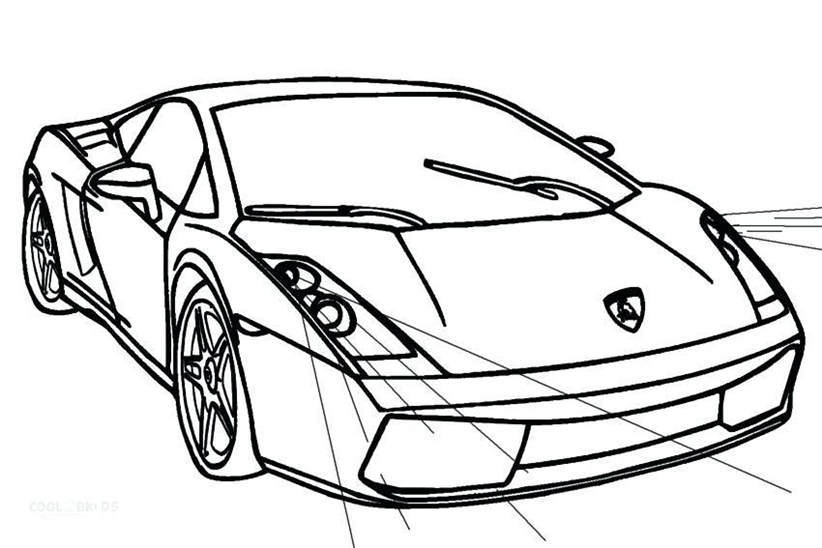 822x548 Lamborghini Coloring Pages Easy Outline