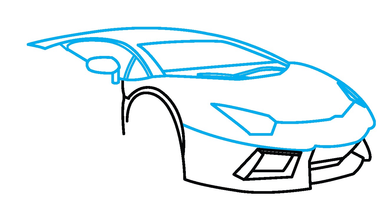 1280x720 Maxresdefault On How To Draw A Lamborghini