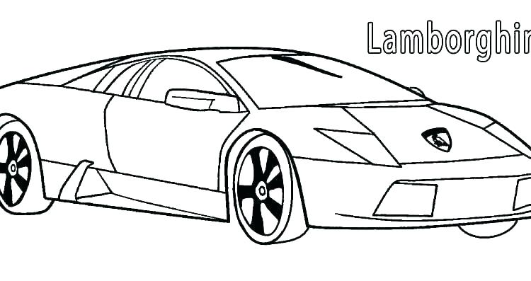 750x397 Coloring Pages Lamborghini Coloring Sheets Pages Muscle Car