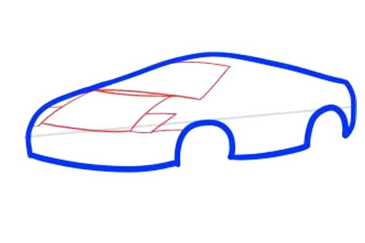 750x500 How To Draw The Front Of A Lamborghini How To Draw Lamborghini