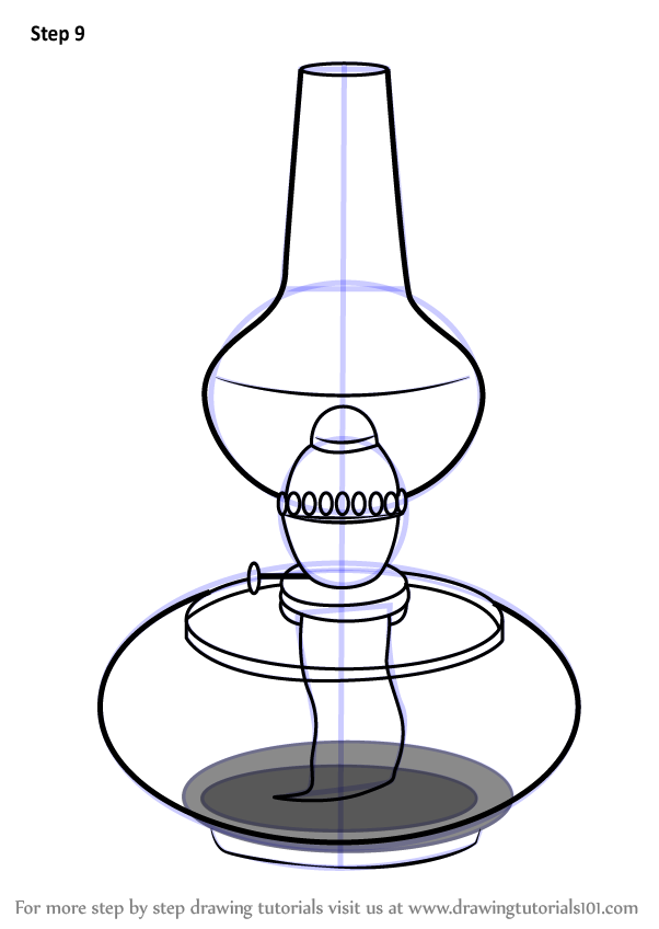 602x848 Learn How To Draw Kerosene Lamp