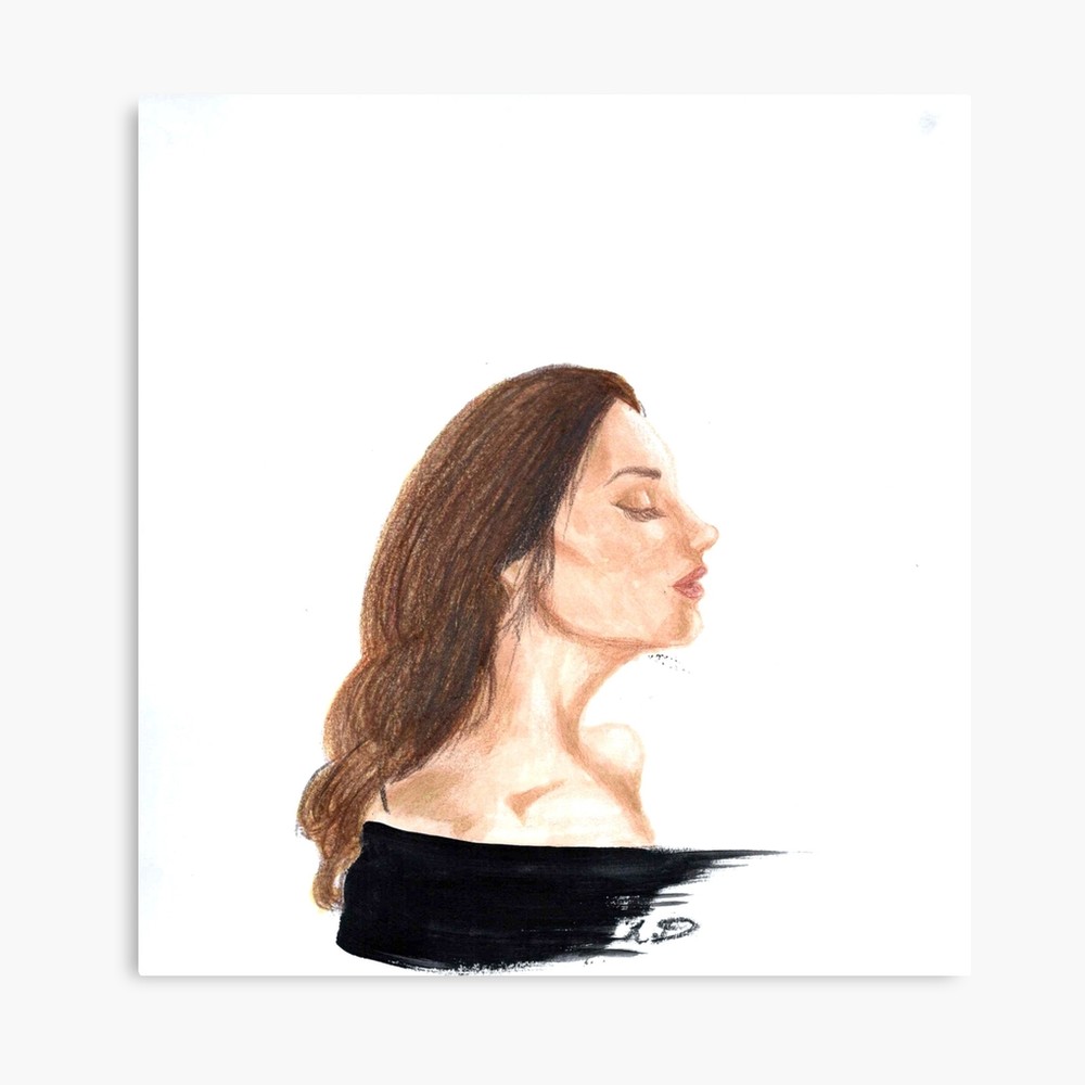 1000x1000 Lana Del Rey Inspired Drawing Canvas Print