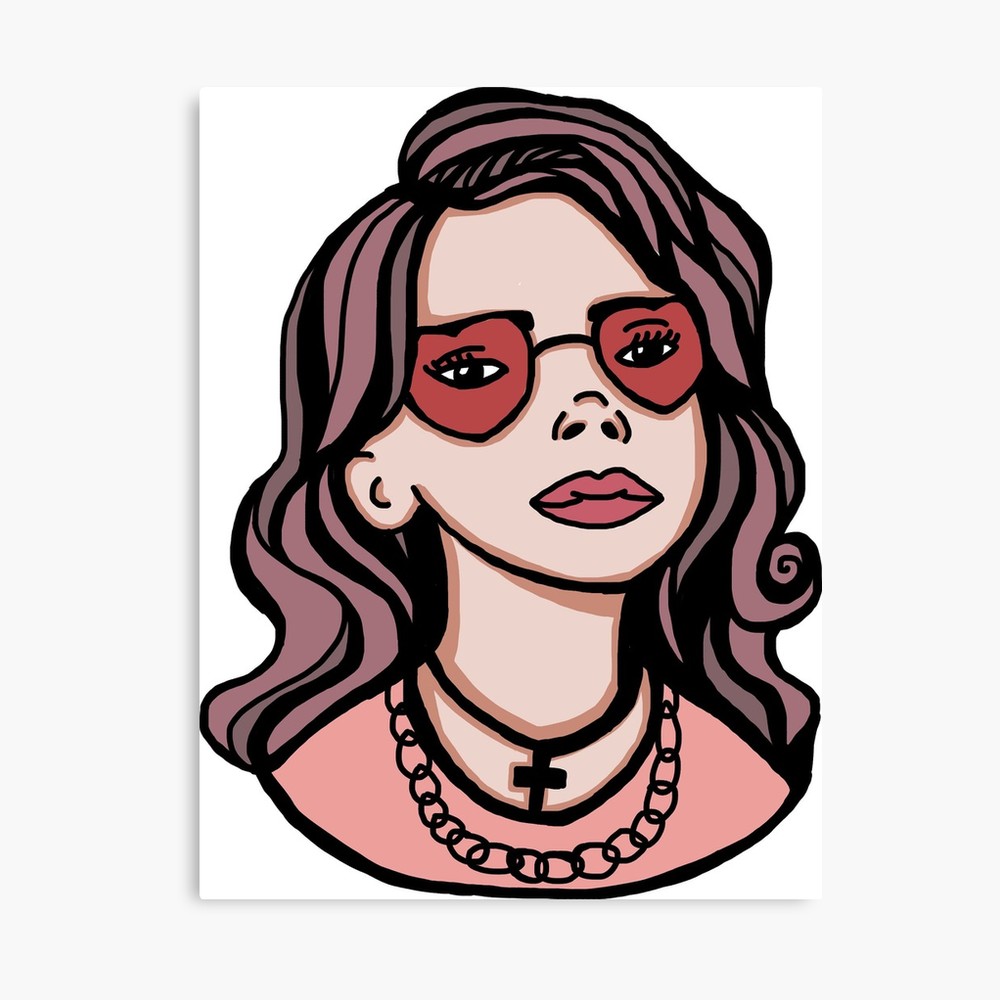 1000x1000 Cartoon Lana Del Rey