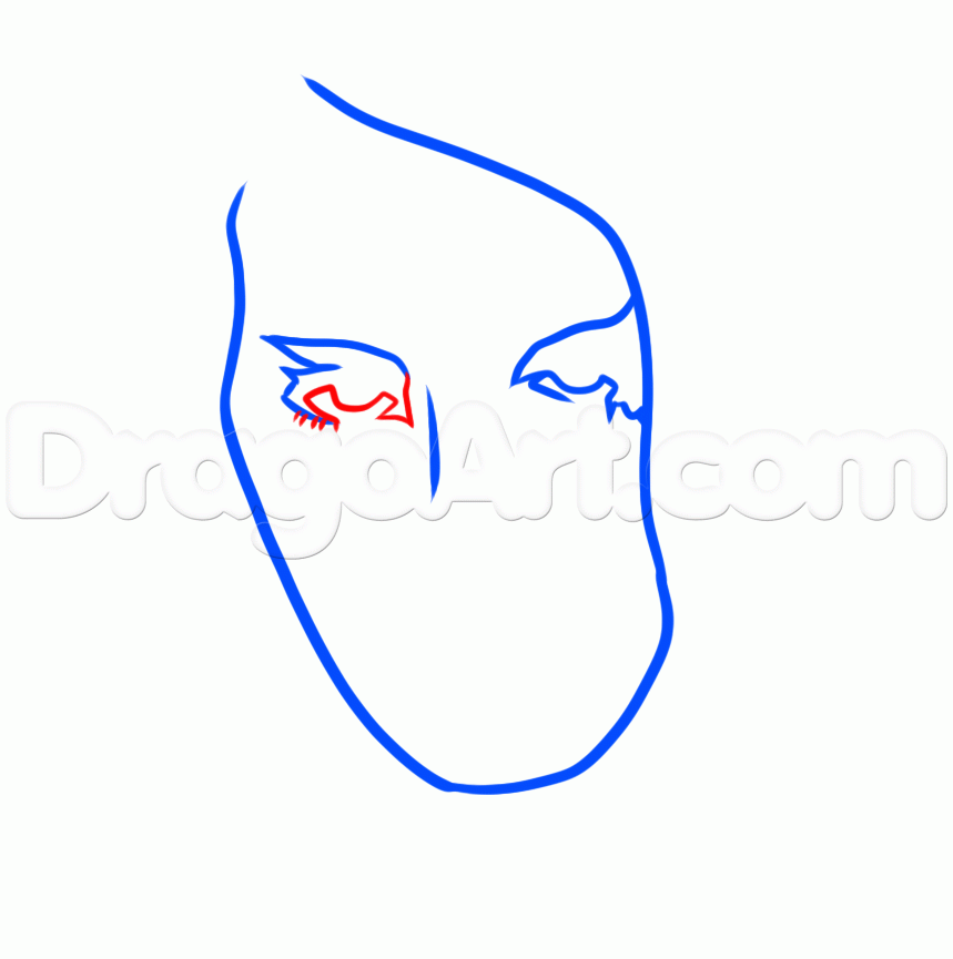 859x865 Draw Tribal Lana Del Rey, Step