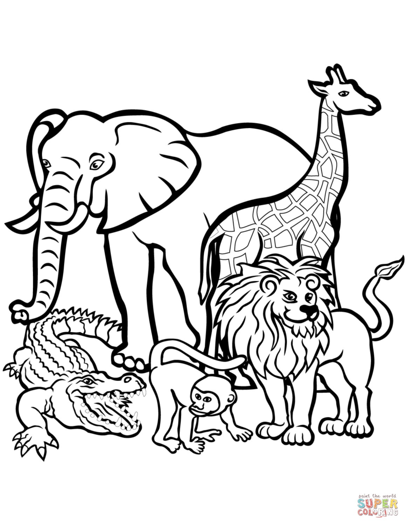 Land Animals Drawing | Free download on ClipArtMag