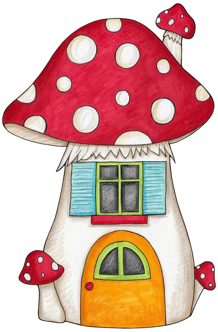 736x1121 Plaatje Huis Kabouters Back To School Mushroom House, Stuffed