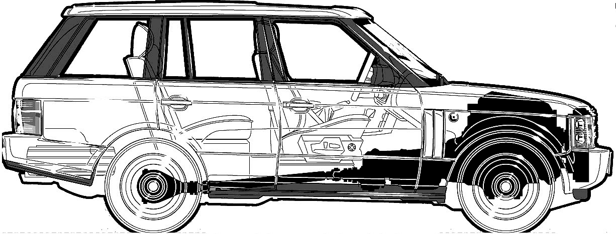 1226x467 Car Blueprints