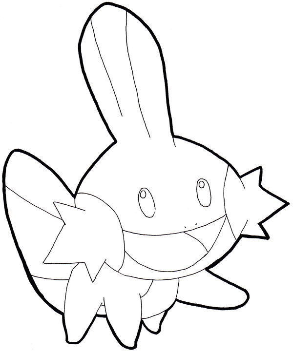 600x724 Mudkip Drawing Easy For Free Download