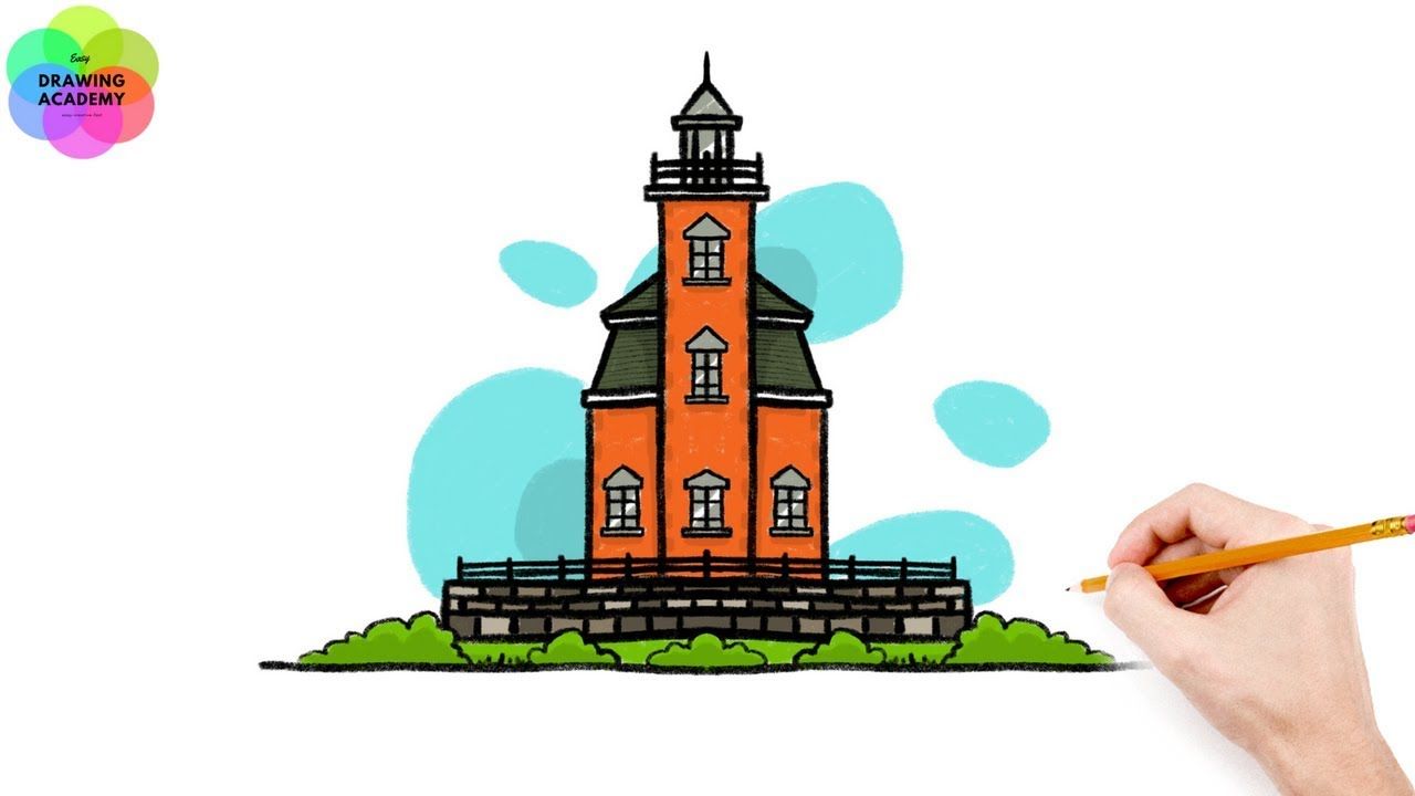 1280x720 How To Draw A House Easy For Kids Step