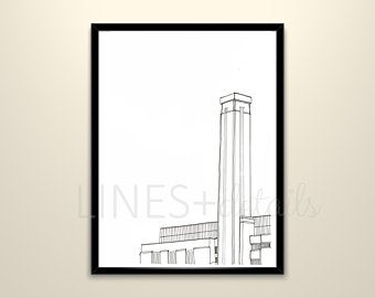 340x270 Line Drawing London Etsy