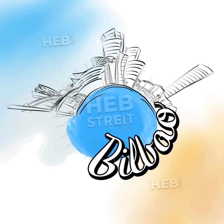 900x900 bilbao colored landmark logo hebstreits sketches