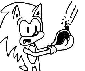 300x250 sonic steps on a landmine