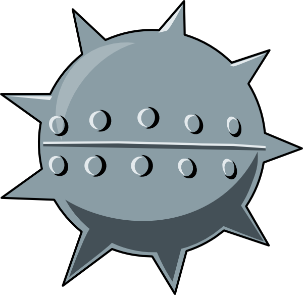 600x584 Cartoon Sea Mine Clip Art