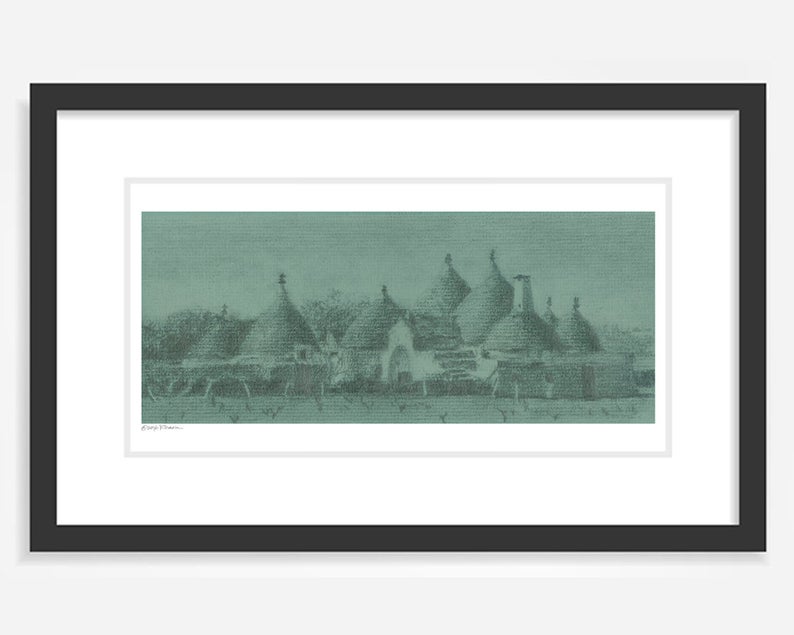 794x635 Wall Art Print Architecture Landscape Green Trulli Houses Etsy