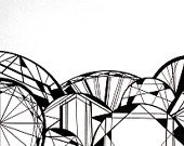 170x135 Items Similar To Geometric Landscape Art Diamond Black And White