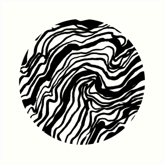 550x550 Linear Landscape, Lines, Line Drawing, Curves Art Prints